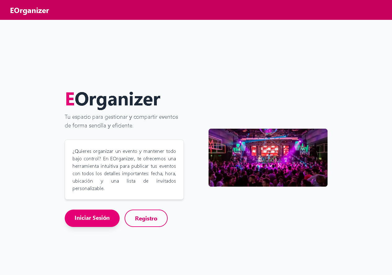 Preview del Organizador de Eventos